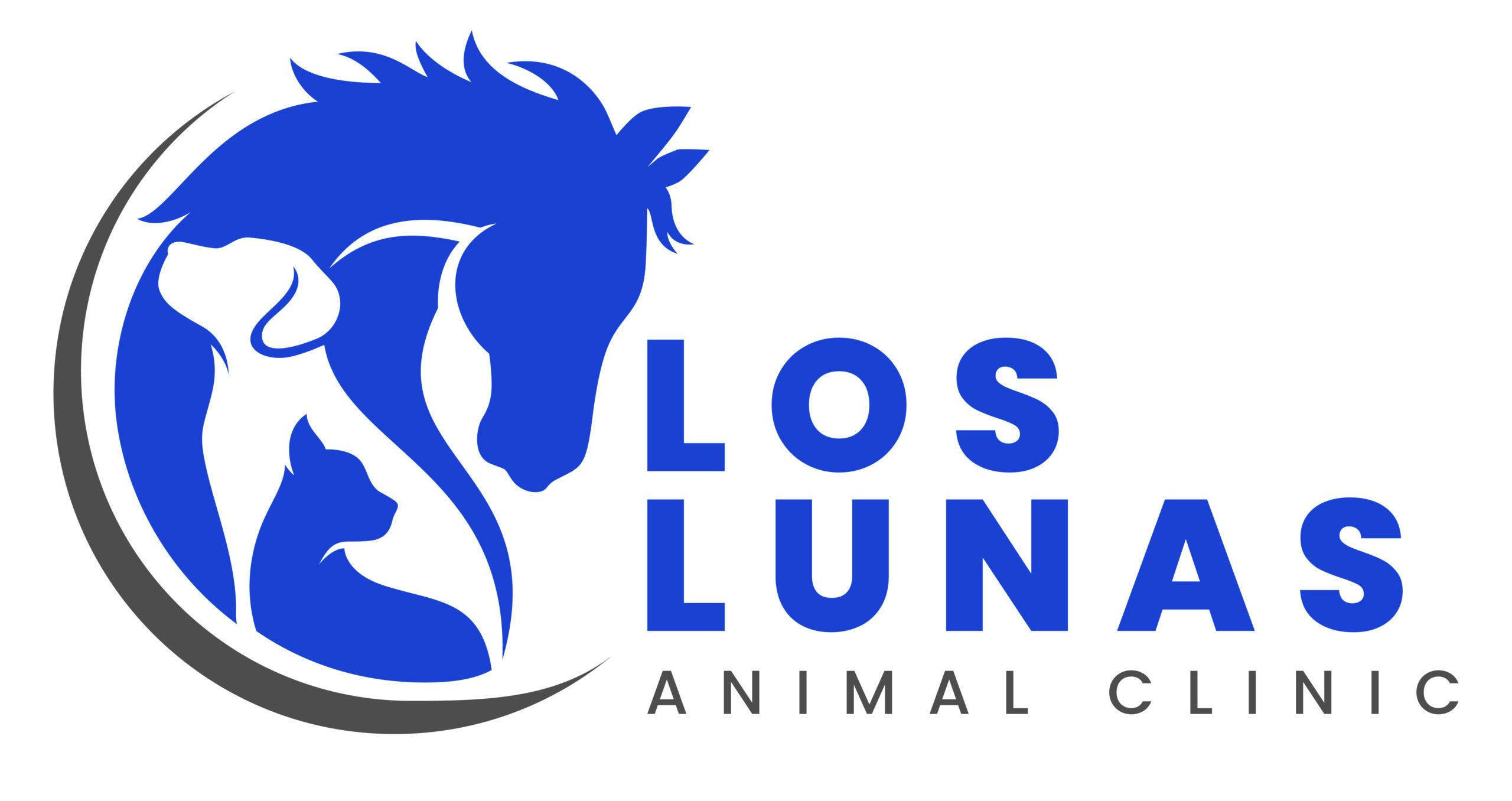 洛杉矶Lunas动物诊所的标志