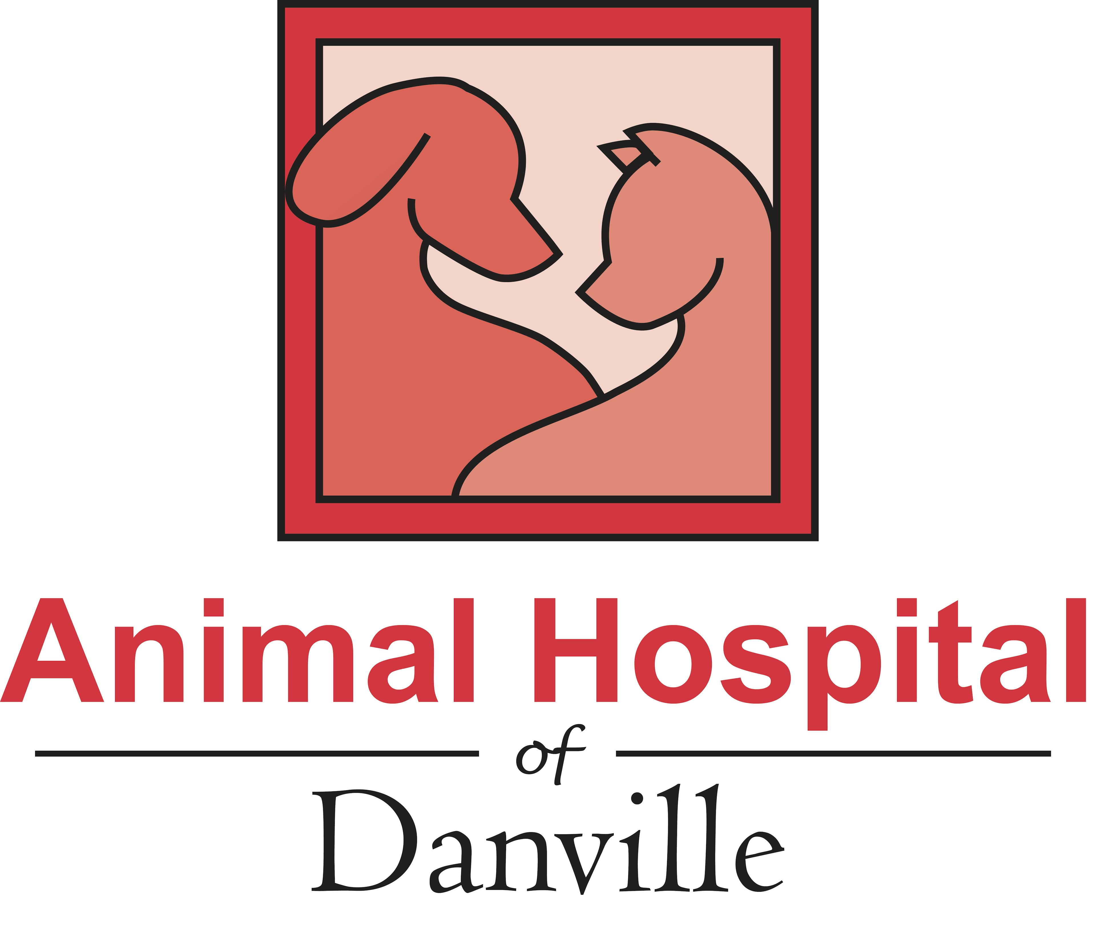 动物医院的丹维尔的标志