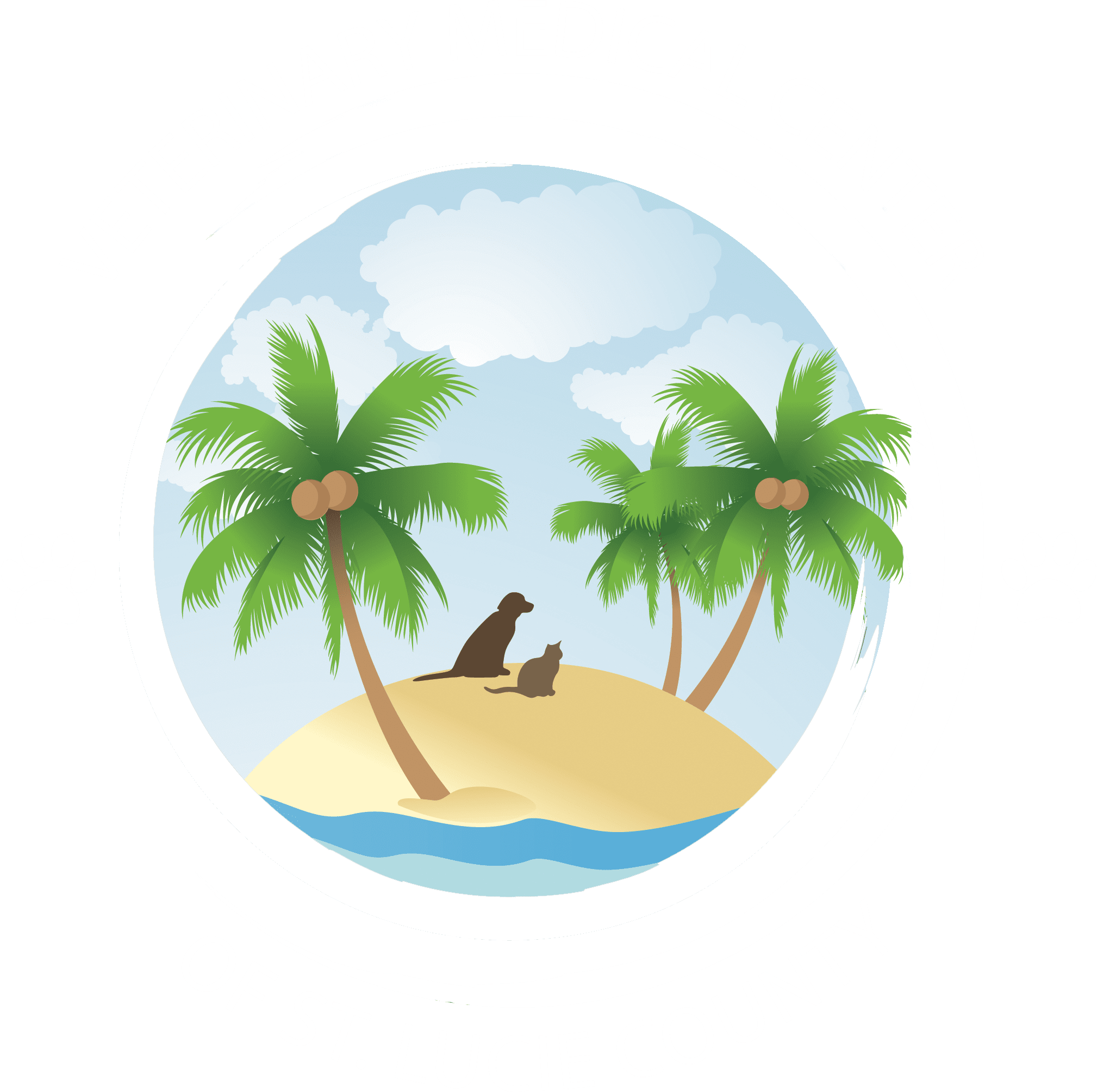 圣露西县兽医医学中心的标志