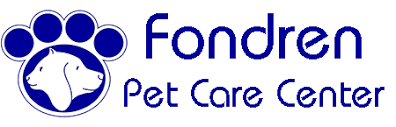 Fondren宠物护理中心的标志