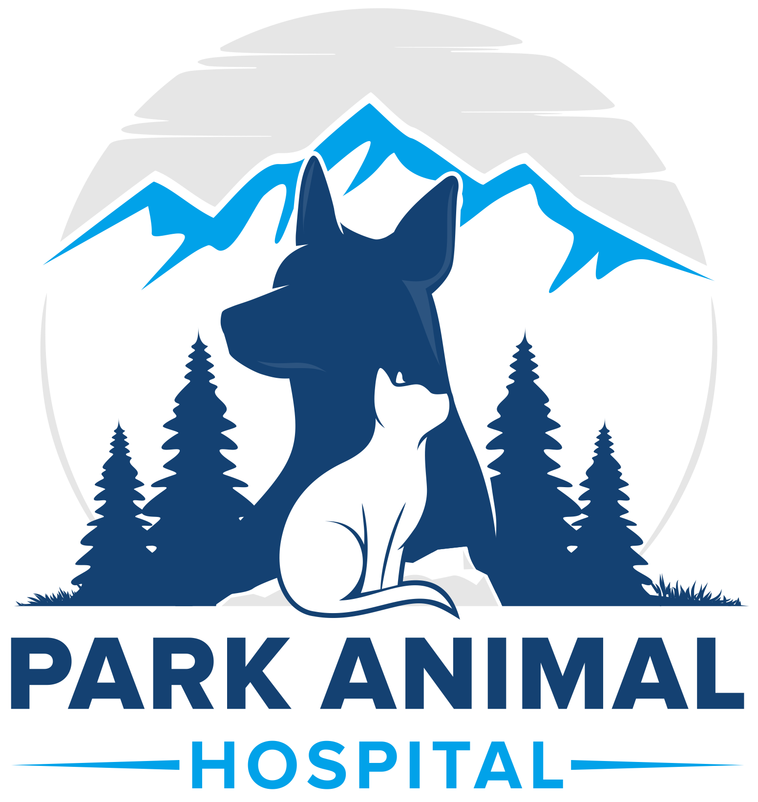 公园动物医院的标志